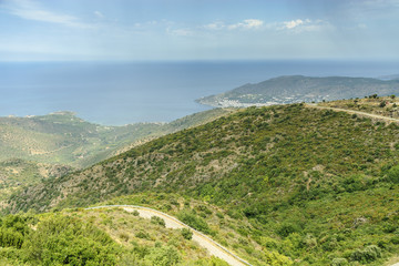 Fototapeta na wymiar scenery of the cape of Creus in Gerona, Spain.