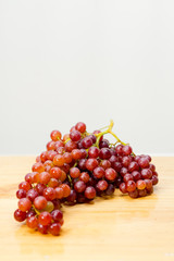 grape on wood background