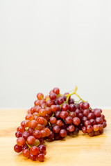 grape on wood background