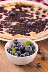 Blueberry tart. 