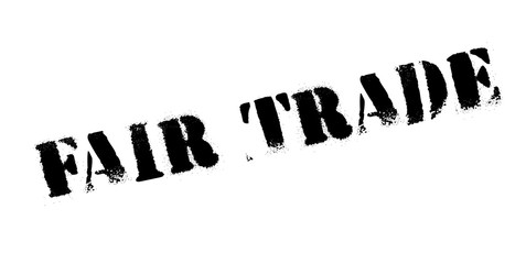 Fair Trade rubber stamp. Grunge design with dust scratches. Effects can be easily removed for a clean, crisp look. Color is easily changed.