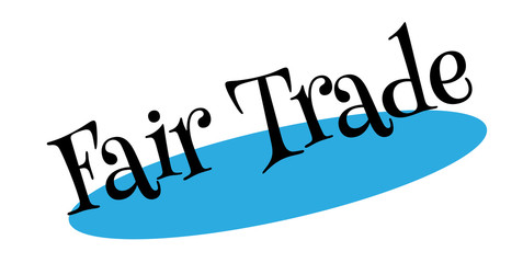 Fair Trade rubber stamp. Grunge design with dust scratches. Effects can be easily removed for a clean, crisp look. Color is easily changed.