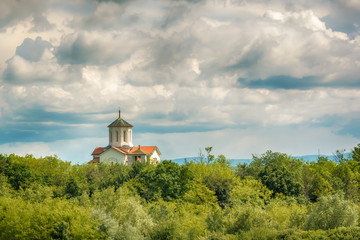 Naklejka premium Church of the Holy Archangels Michael and Gabriel in Deligrad from Serbia