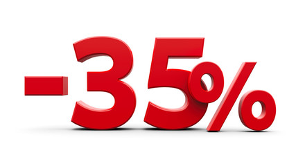 Red minus thirty five percent