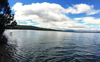 View of Lake Manapouri, New Zealand