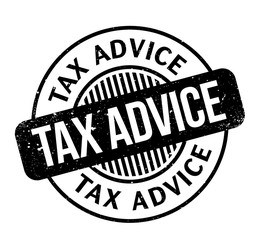 Tax Advice rubber stamp. Grunge design with dust scratches. Effects can be easily removed for a clean, crisp look. Color is easily changed.
