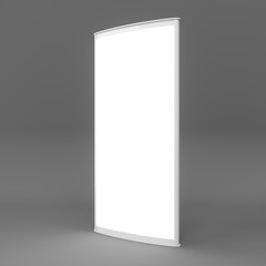 3D rendering Outdoor Advertising Stand Display Lightbox Isolated