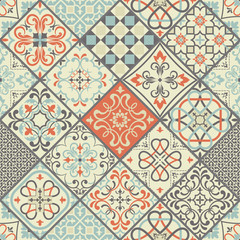 collection  Antique retro ceramic tile pattern set collection can be used for wallpaper, web page background, surface textures