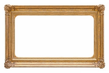 Golden frame for paintings, mirrors or photos