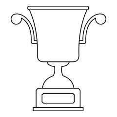 Obraz premium Cup award icon vector thin line