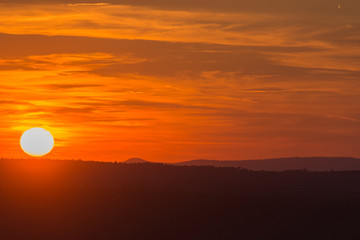 Fototapeta premium Sonnenutergang im Schwarzwald