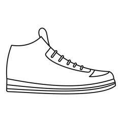 Sneakers icon vector thin line
