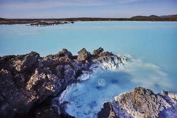 Naklejka na ściany i meble water of the blue lagoon spa in iceland