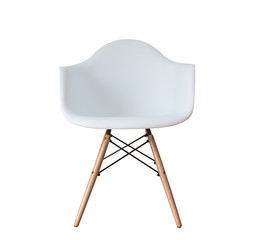 Modern designer White color chair isolated