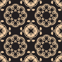 Seamless abstract floral pattern,mandala pattern