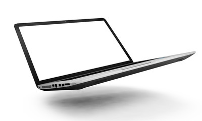 3d rendering of a laptop