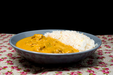 Handmade Indian curry chicken rice