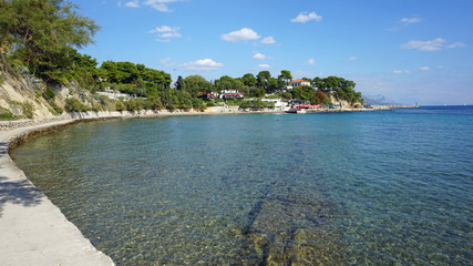 beach promenade in split in croatia