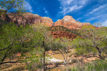 Colors and adventure at Zion National Park, Zion Canyon Theater, Utah, USA