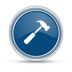 Blauer Button - Hammer