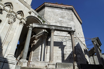diocletians palace in the croatian town split
