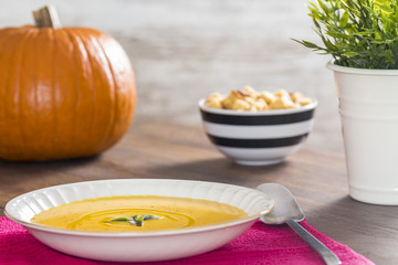 Pumpkin cream soup