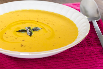 Pumpkin cream soup
