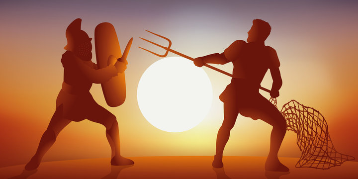 gladiateur - romain - historique -  arène - combat -antique - cirque - histoire - épée