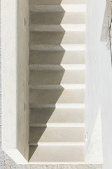 Detail frome above of cement staircase