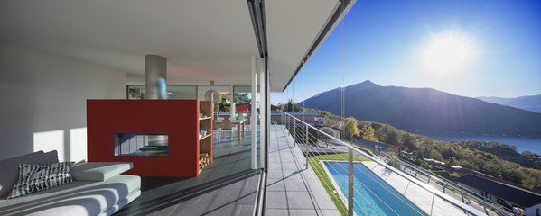Living room of luxury house