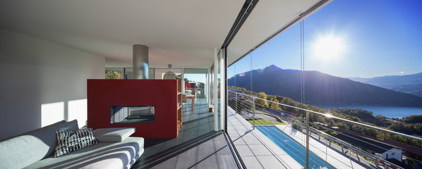 Living room of luxury house