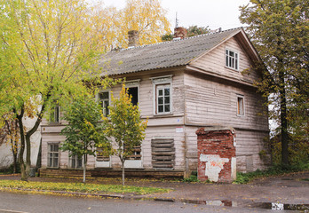 Old wooden house.