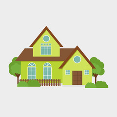 House Flat Vector