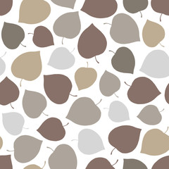 Seamless pattern with leaves.