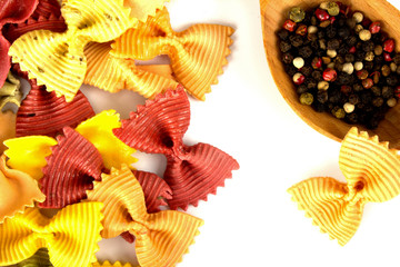 Color pasta penne.