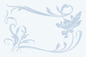 Vector art nouveau frame.