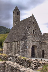 Saint Kevin church in Glendalough, Ireland
