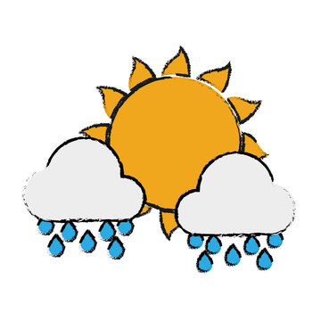 clouds and sun icon