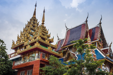 Naklejka premium Bangkok Thailand: Wat Khun Chan Temple ( 1144 เทอดไท28 Khwaeng Talat Phlu, Khet Thon Buri, Krung Thep Maha Nakhon 10600)