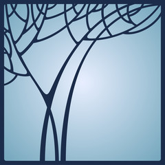 Vector art deco frame.