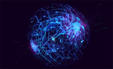 hi tech circuits fantastic absract background cyberpunk cyber pay