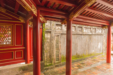 Imperial City in Hue - Royal Palace set within the walled complex of the forbidden city