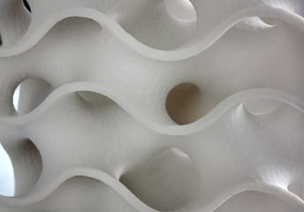plastic material in abstract form
