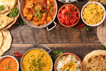 assorted indian food