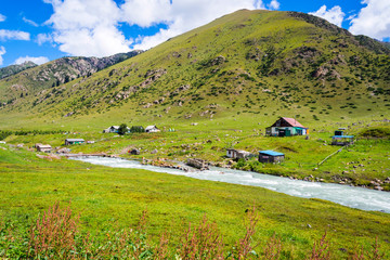 Yurt by the river, Kyrgyzstan