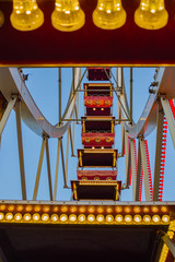 ferris wheel and carousel in motion blur attraction, fresh, splash, action,