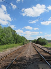 Fototapeta premium Steel Rails 