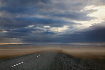 Sandstorm in Iceland
