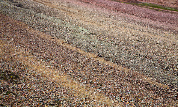 Multicolored rocks
