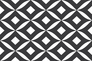  Black and white seamless geometric pattern